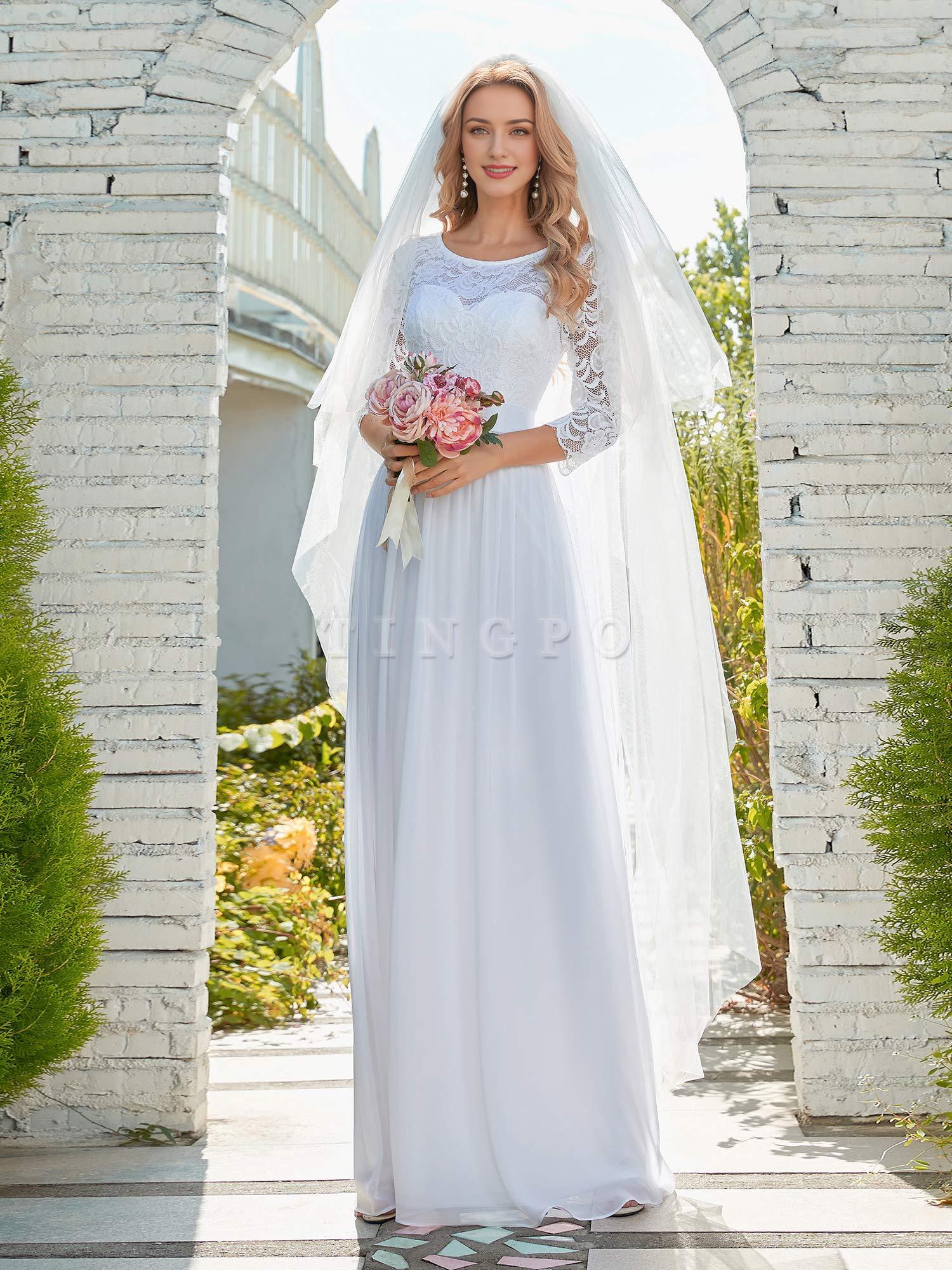 Wholesale Women's Bridesmaid Dresses 3/4 Sleeve Empire Waist Maxi Mother of The Bride Dresses prom dress shop 